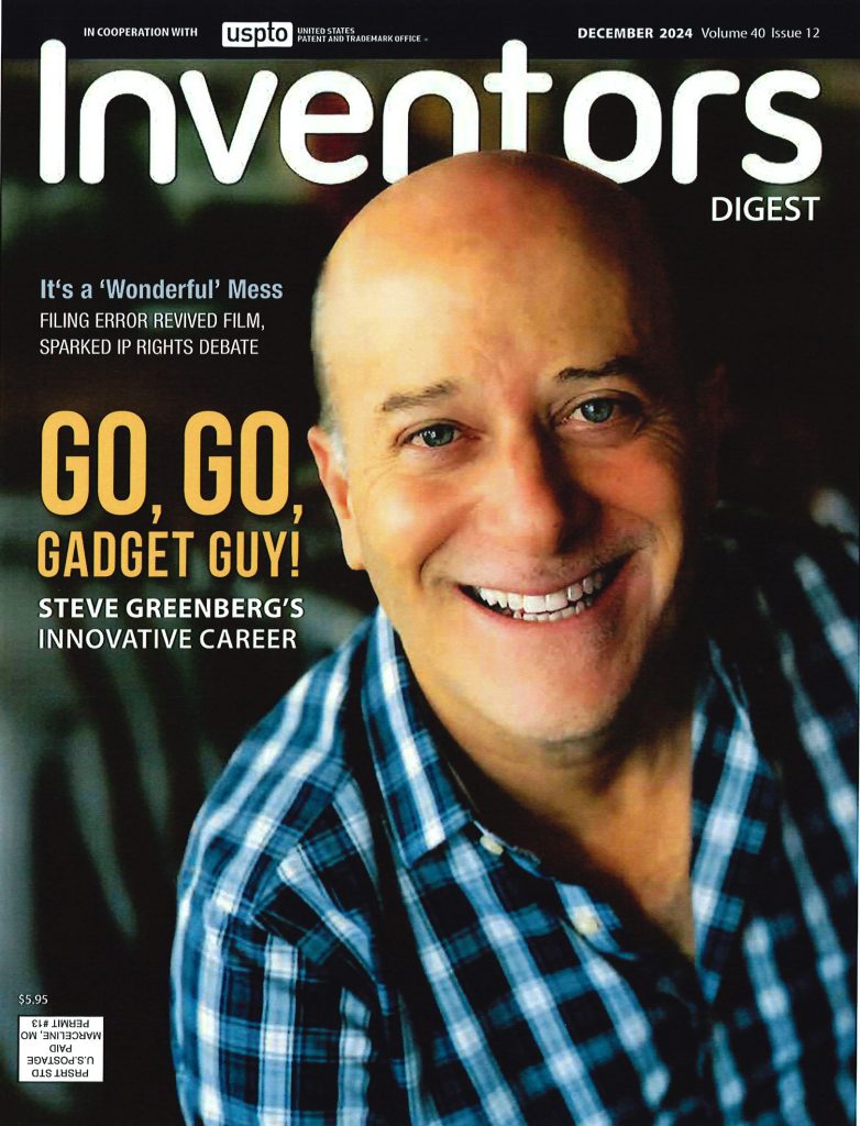 December 2024 Cover of Inventors Daily Featuring Steve Greenberg